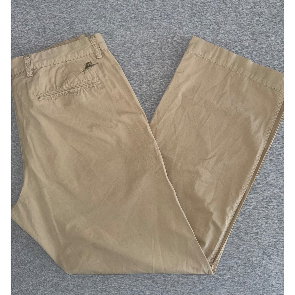 Tommy Bahama Mens Lightweight Khaki Pants Size 33x32 Straight Fit Preppy Luxury